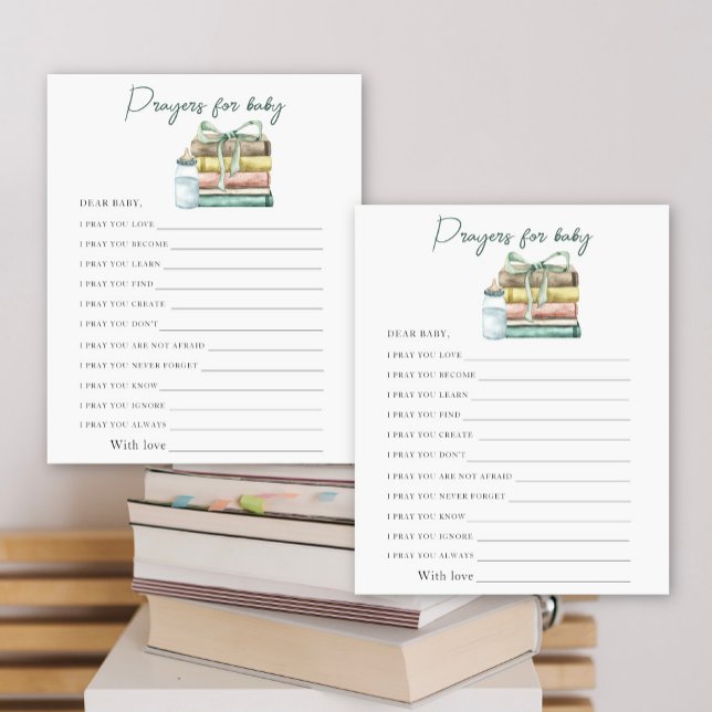 Un nouveau chapitre baby shower - Prières pour béb (Créateur téléchargé)