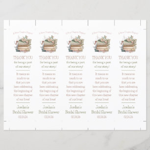 Un Nouveau Chapitre Commence ! Livres floraux Sign