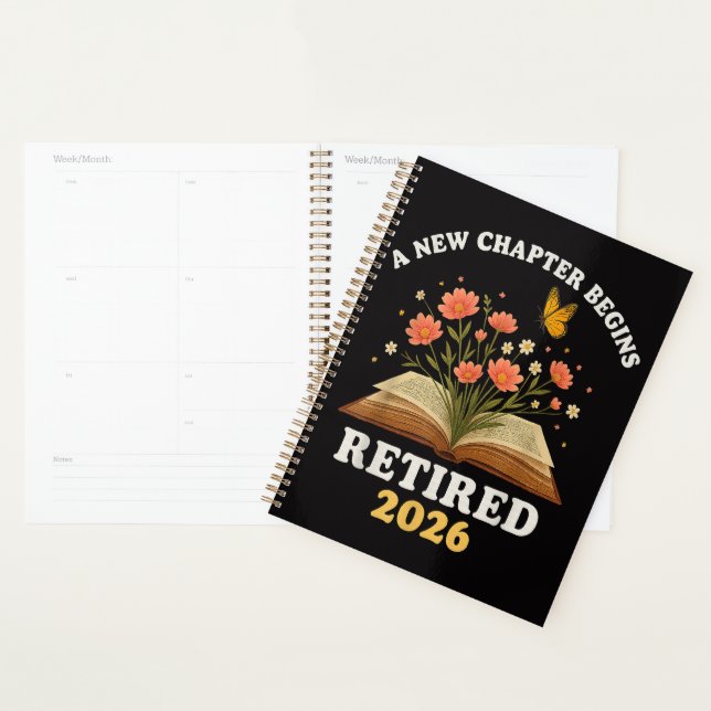 Un nouveau chapitre commence Retraité 2026 (Devant avec enveloppe)