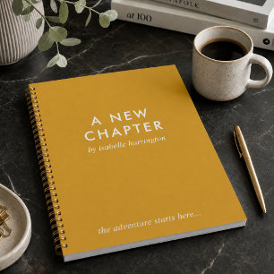 Un Nouveau Chapitre | Journal de Style Roman Jaune