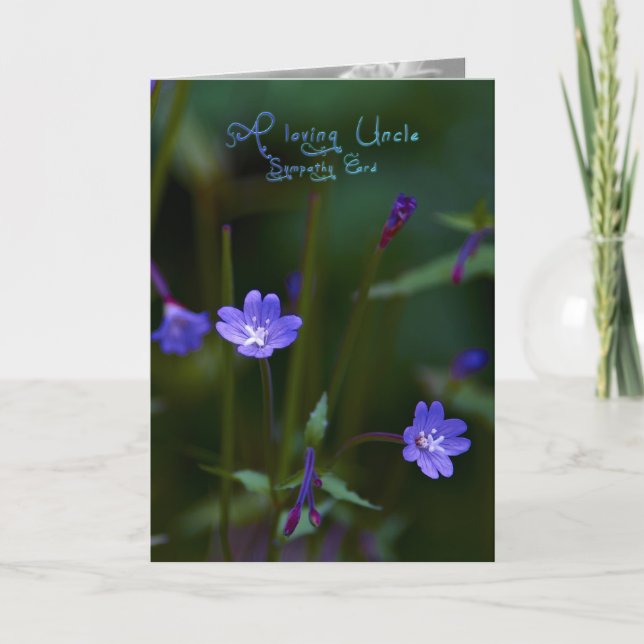 Un oncle affectueux, carte de sympathie (Devant)