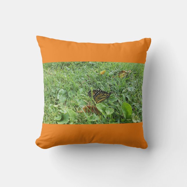 Un Oreiller à lancer de papillon monarque (Recto)