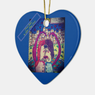 Un ornement de coeur baisé par Katie