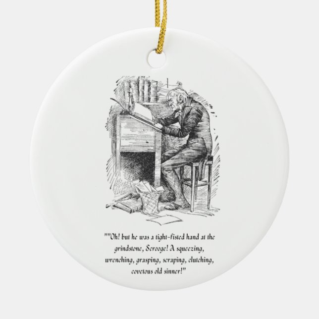 Un ornement de Noël Carol (Devant)