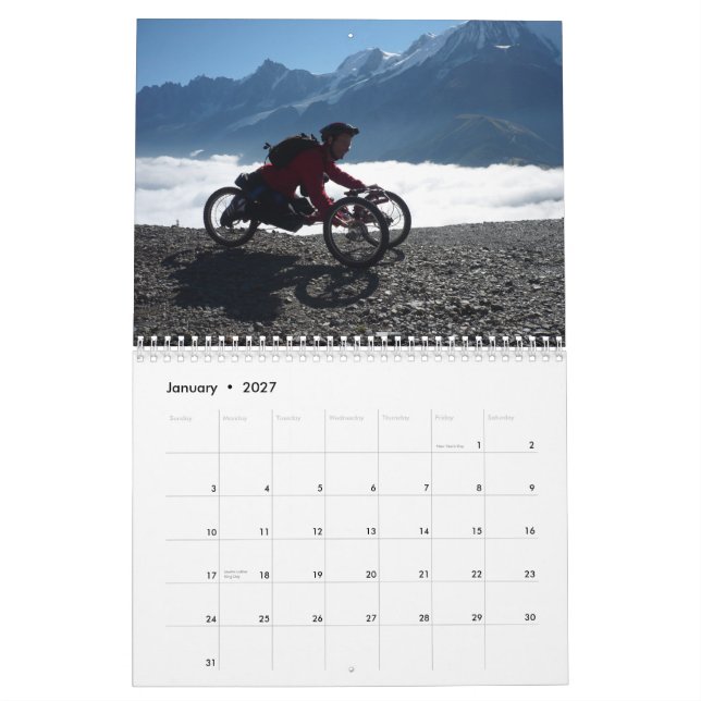 Un outre du calendrier de Handcycle 2010 (Jan 2027)