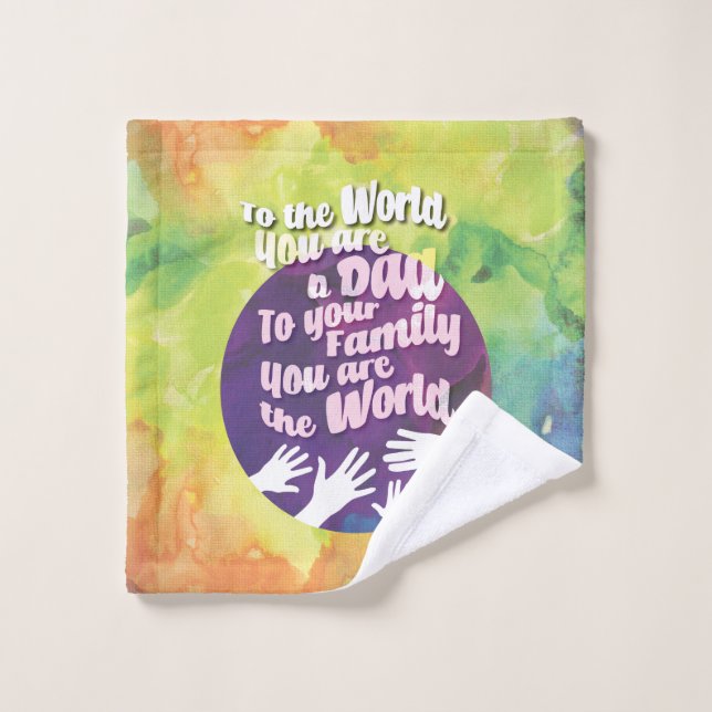 Un papa aimant (Gant de toilette)