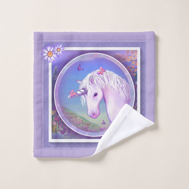 Un paradis mauve (Gant de toilette)