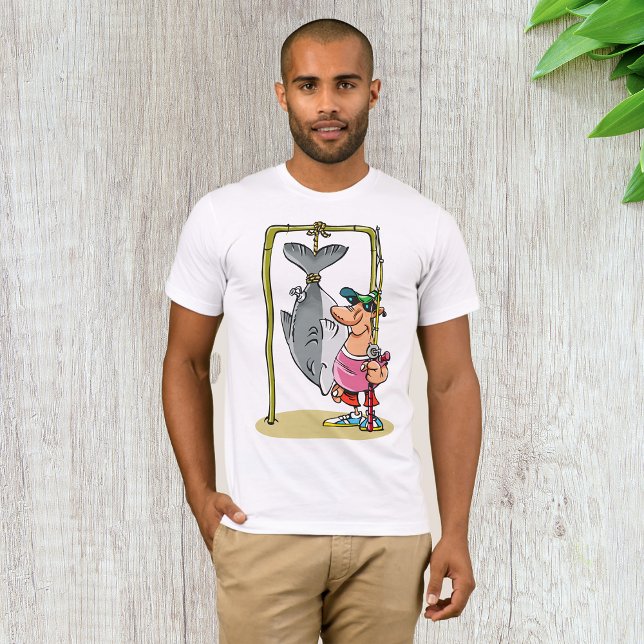 Un Pêcheur Avec Son T-Shirt De Stylo À Captures (Créateur téléchargé)