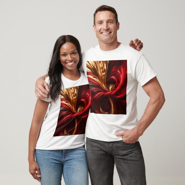 Un Peinture avec T-shirt Rouge (Unisexe)