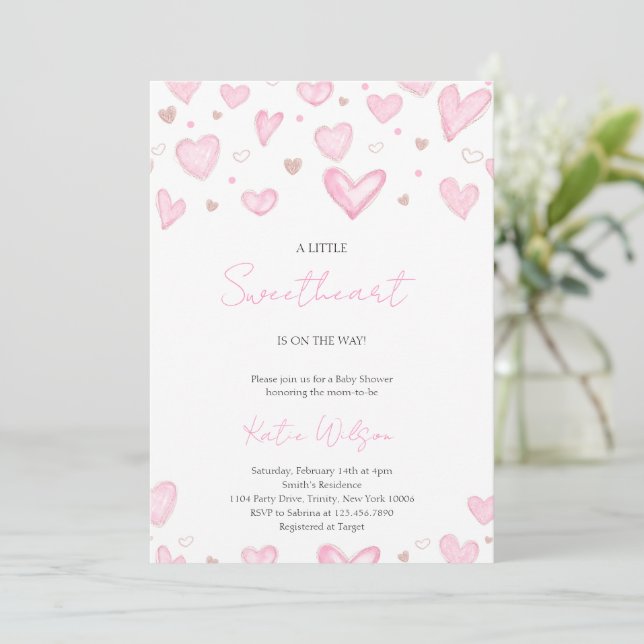 Un petit amour est en route Invitation (Debout devant)