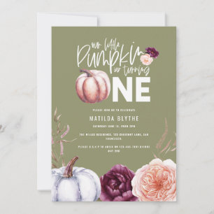 Un petit automne citrouille 1er anniversaire