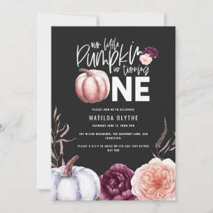 Un petit automne citrouille 1er anniversaire