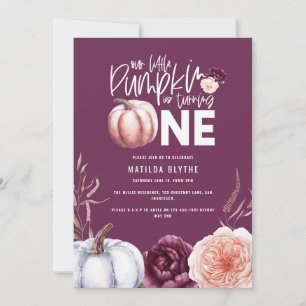 Un petit automne citrouille 1er anniversaire