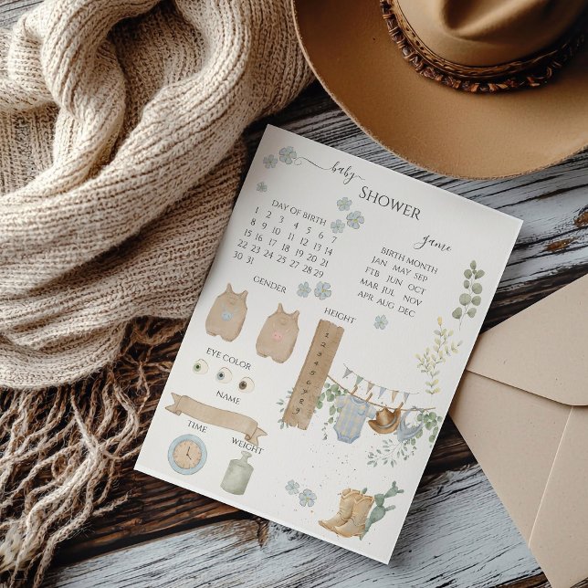 Un Petit Baby shower Cowboy (Créateur téléchargé)