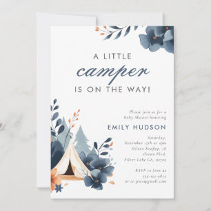 Un Petit Baby shower De Camper Forest Invitation