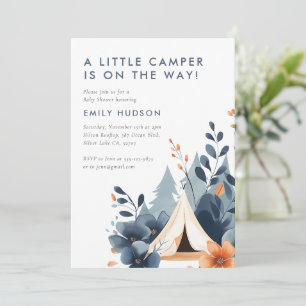 Un Petit Baby shower De Camper Forest Invitation
