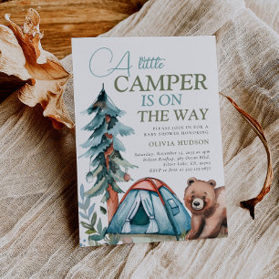 Un Petit Baby shower De Camper Forest Invitation
