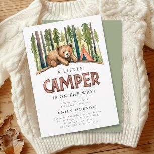 Un Petit Baby shower De Camper Forest Invitation