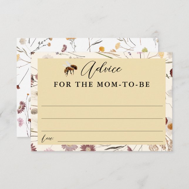 Un petit Baby shower de miel conseil pour maman Ca (Devant / Derrière)