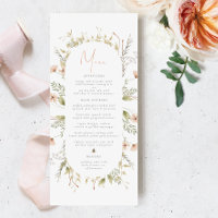 Un Petit Boho Bee Girl Fleur sauvage Menu Baby sho