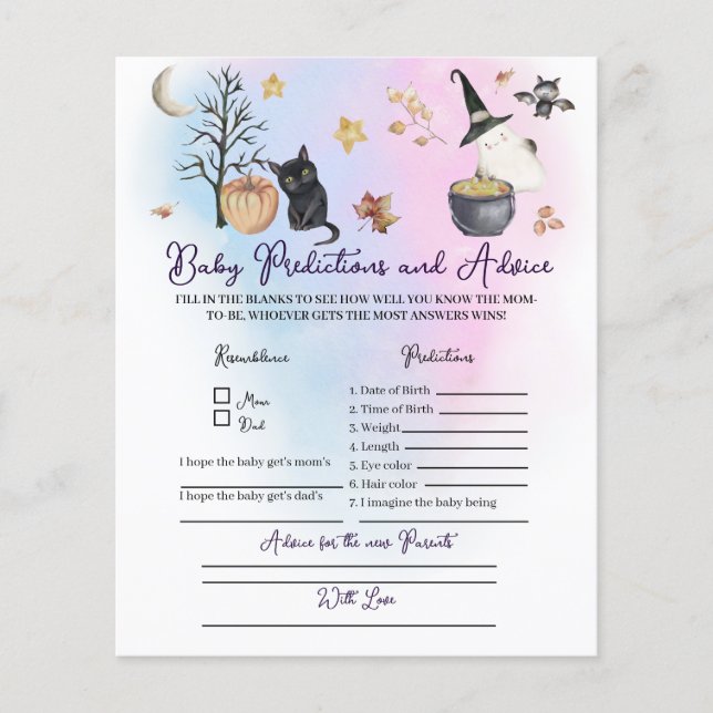 Un petit boo, Conseil pour le nouveau jeu Parents. (Devant)