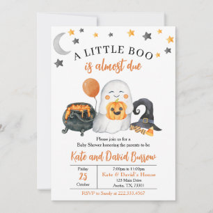 Un Petit Boo Genre Neutre Baby shower Invitation