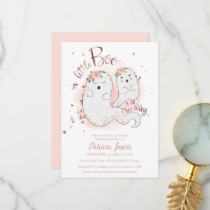 Un petit Boo Halloween Baby shower Invitation