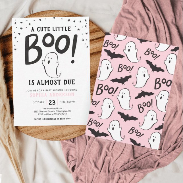Un petit Boo Halloween Baby shower Invitation (Créateur téléchargé)
