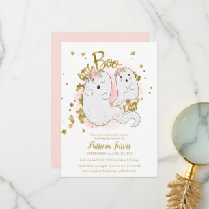 Un petit Boo Halloween Baby shower Invitation
