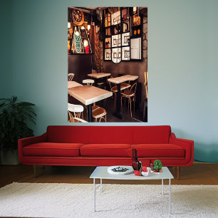 Un petit café   AI Art Poster