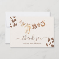 Un petit Carte de remerciements de garçon Baby sho