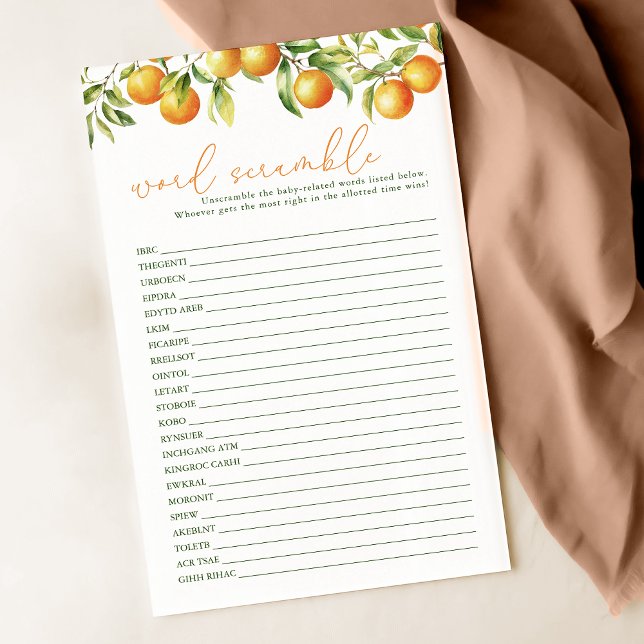 Un Petit Cutie Est En Cours De Jeu Word Scramble (Créateur téléchargé)