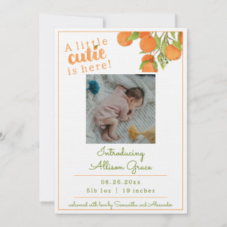 Un Petit Cutie Est Ici Faire-part de naissance