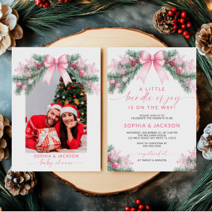 Un Petit Ensemble De Joy Baby shower Invitation