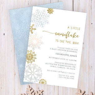 Un petit hiver Wonderland Baby shower Invitation