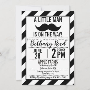 Un petit homme est en route Baby shower Invitation