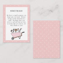 Un petit livre Fleur sauvage pour la carte bébé