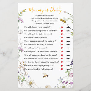 Un petit miel abeille Fleur sauvage maman ou papa
