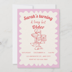 Un Petit Peu Plus Ancien Invitation De Fête D'Anni