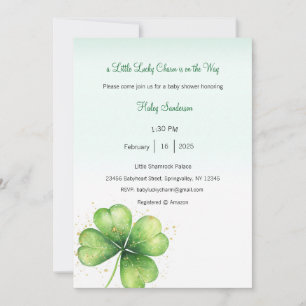 Un petit porte-bonheur arrive Invitation