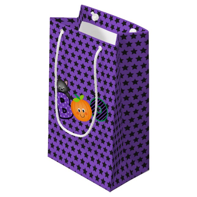 Un petit sac cadeau Boo Halloween (Devant Angle)