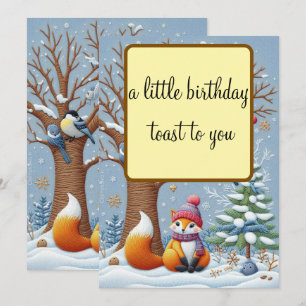 UN PETIT TOAST D'ANNIVERSAIRE - CARTE D'HIVER CHAR