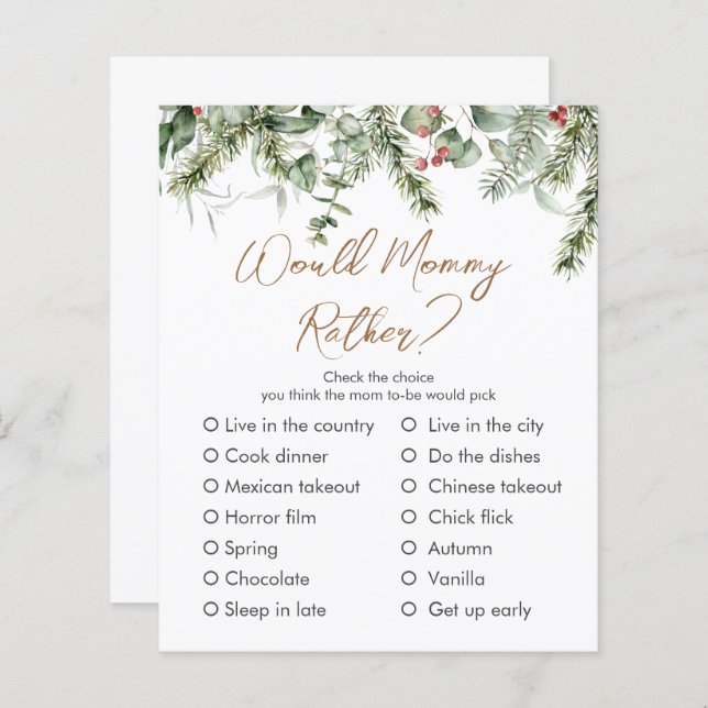 Un Peu De Joyeux | Jeu personnalisé Baby shower d' (Devant / Derrière)