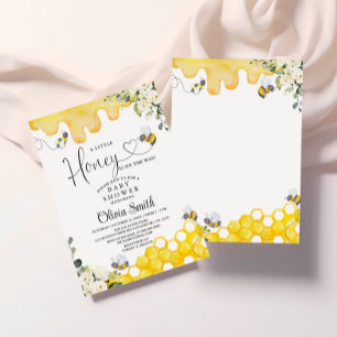 Un peu de miel Baby shower d'abeilles Invitation