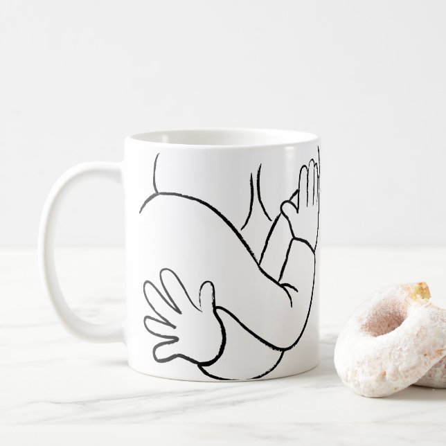 Un peu d'Empathy Classic tasse de café blanc (Avec donut)