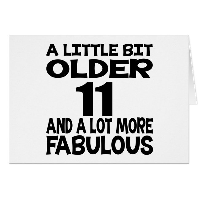 Un Peu Plus De 11 Designs Anniversaires (Devant horizontal)