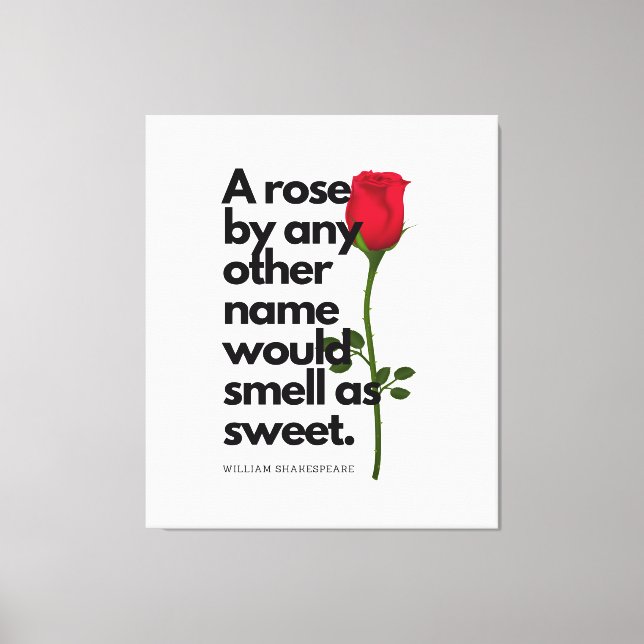Un poème de SHAKESPEARE et une rose  Impression su (Recto)