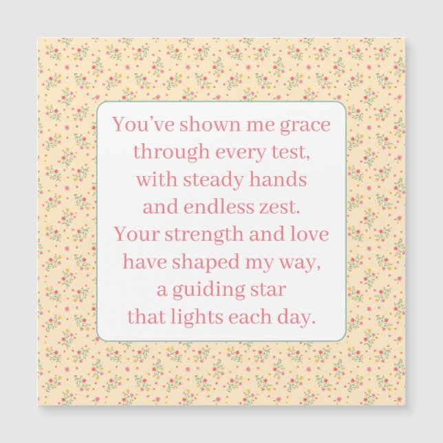 Un poème pour grand-mère (Devant)