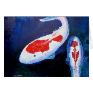 Un poisson, carte de deux poissons