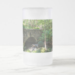 Un pont de promenade en bois de verre givrée Mug d